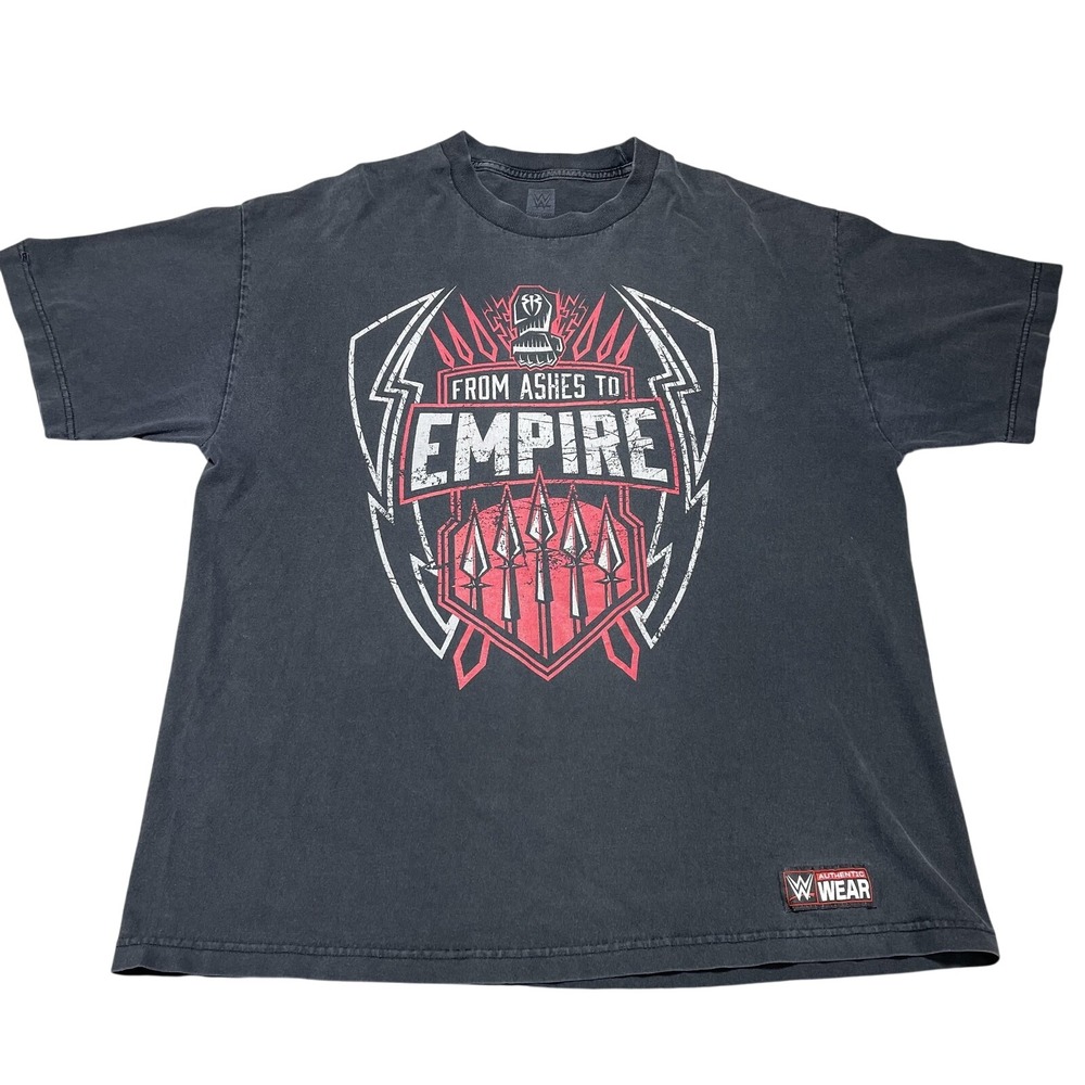 Roman Reigns Shirt Mens XL Black WWE Wrestling From Ashes To‎ Empire Graphic Tee